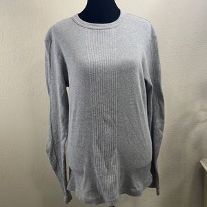 EUC DKNY gray ribbed long sleeve T shirt, tee. Size women’s Medium